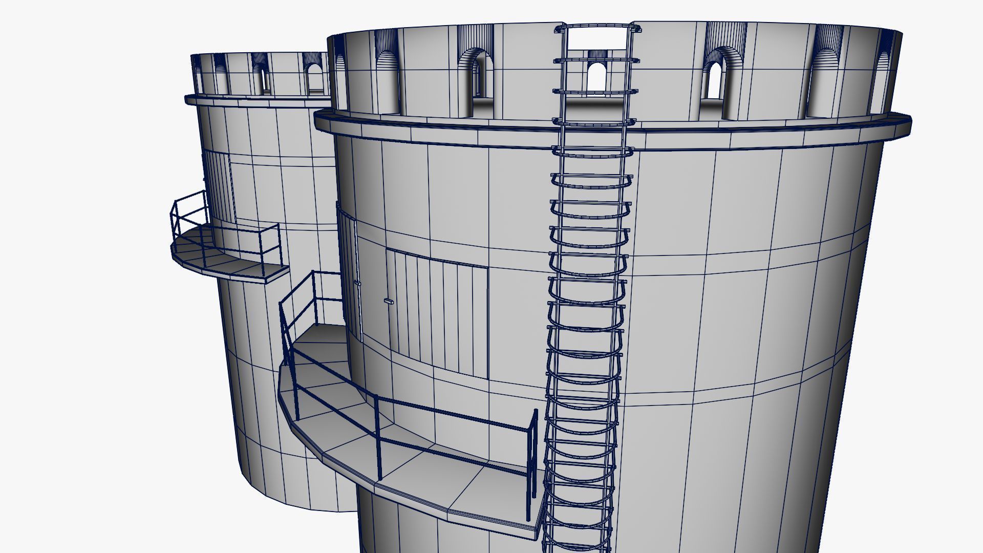 Grain silo 3D model_20
