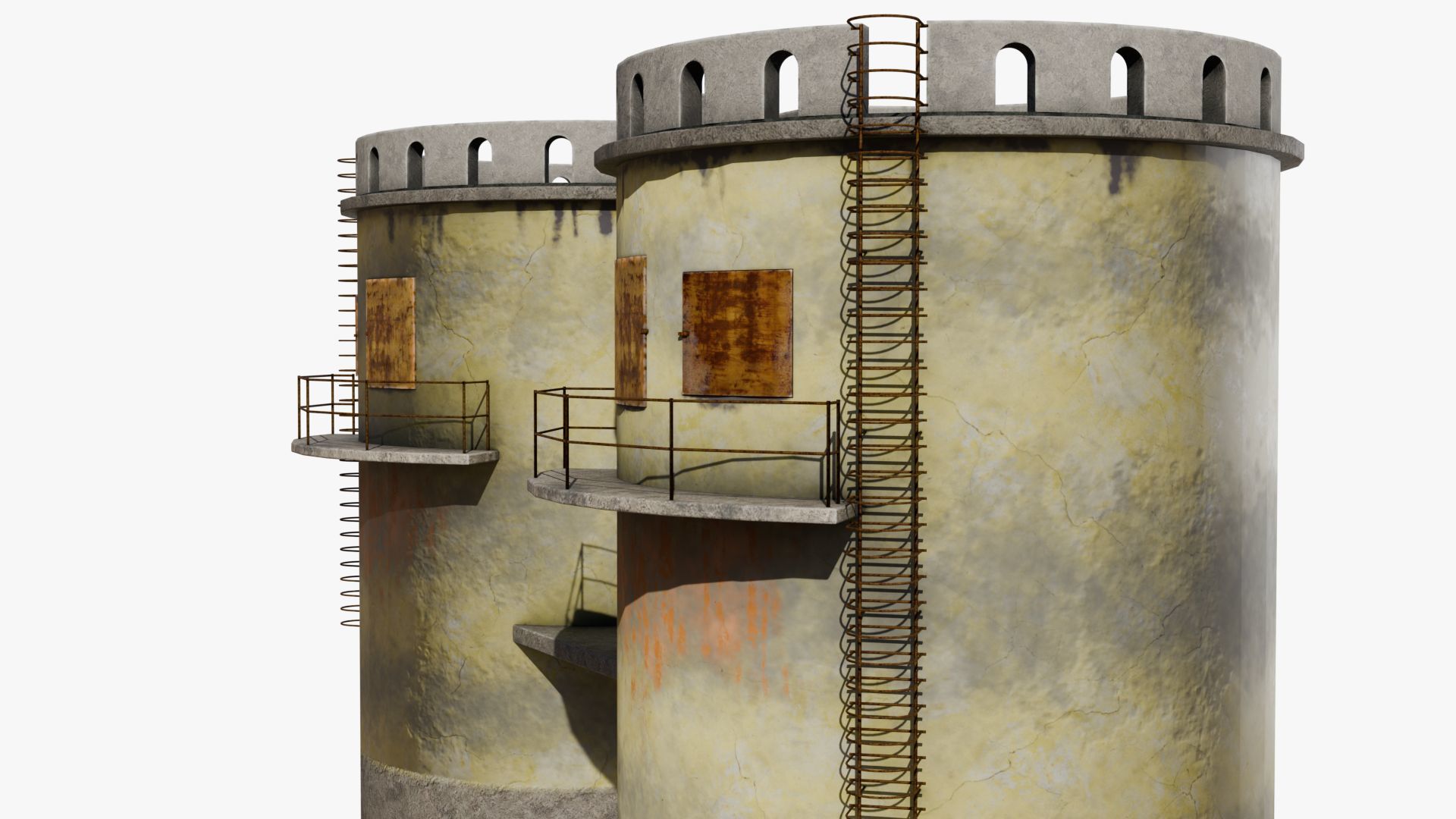 Grain silo 3D model_5