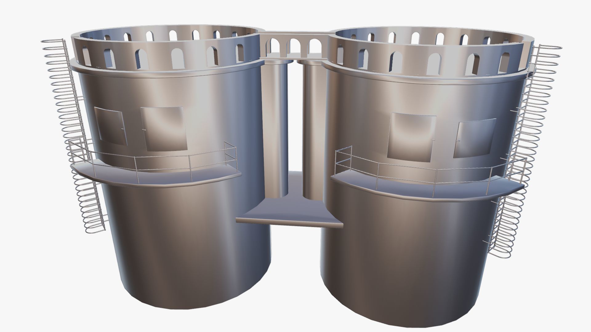 Grain silo 3D model_29