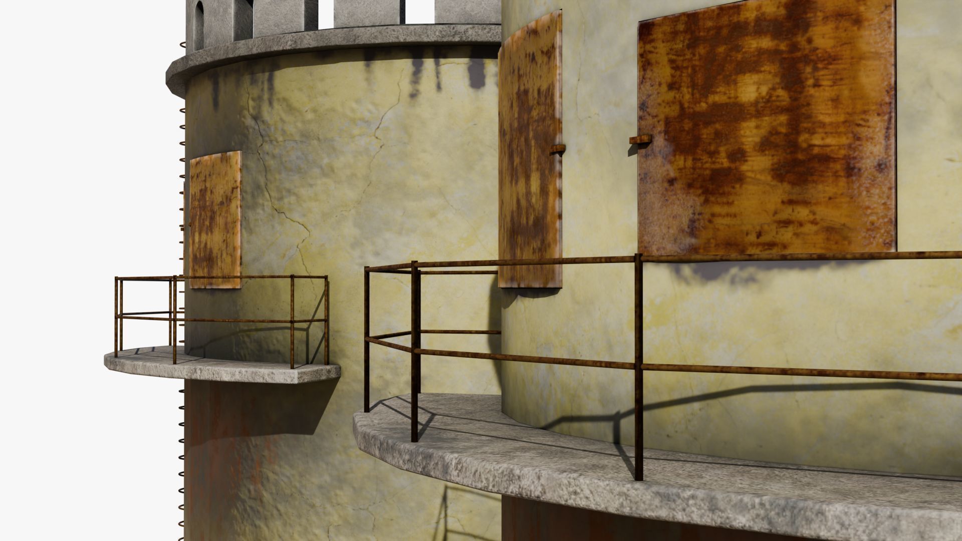 Grain silo 3D model_15