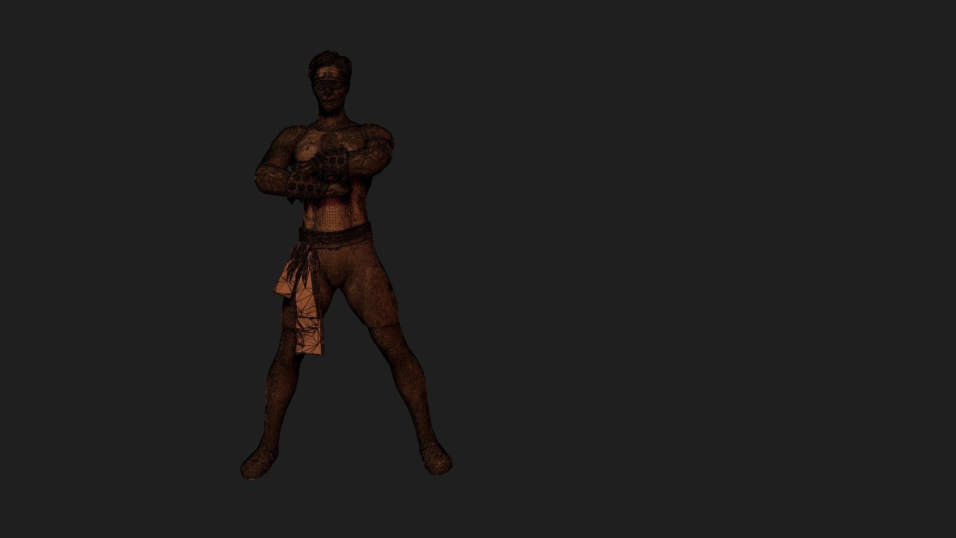 Johnny Cage  mortal kombat 3D print model_1