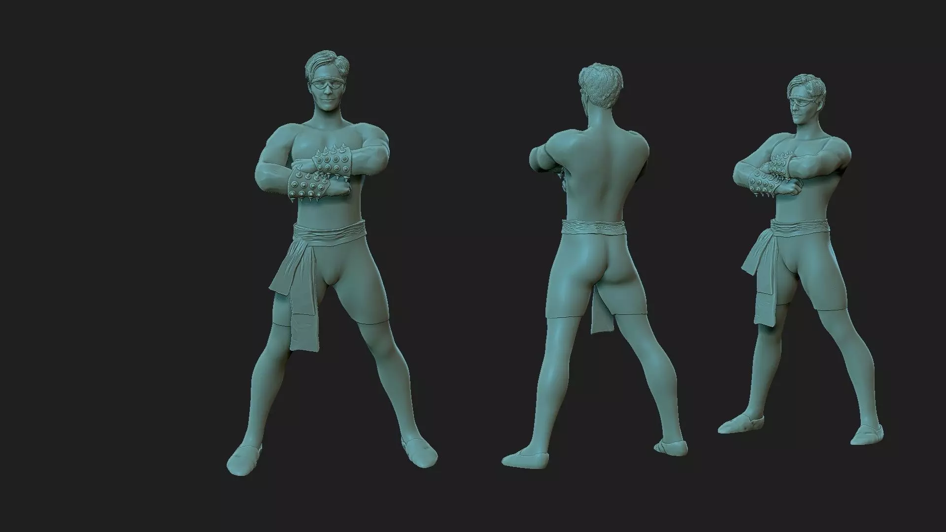 Johnny Cage  mortal kombat 3D print model_0