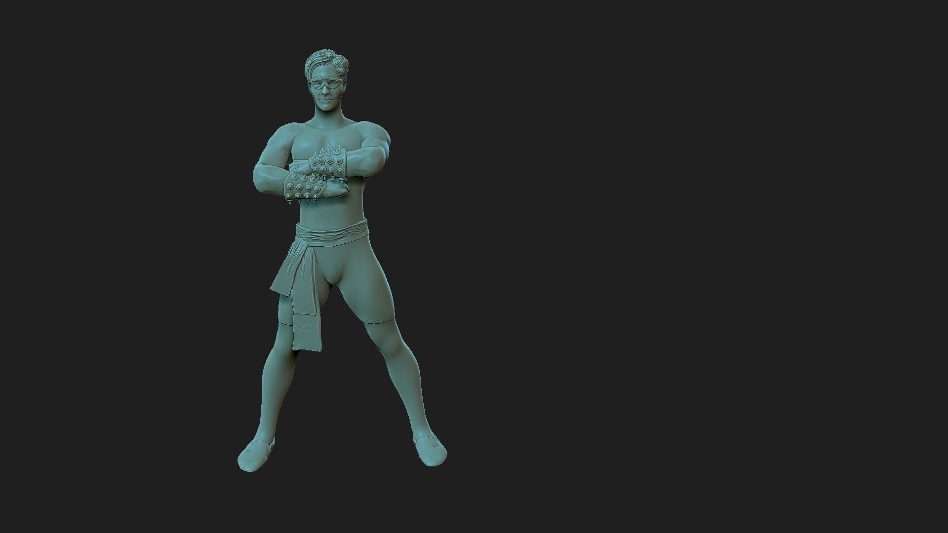 Johnny Cage  mortal kombat 3D print model_2