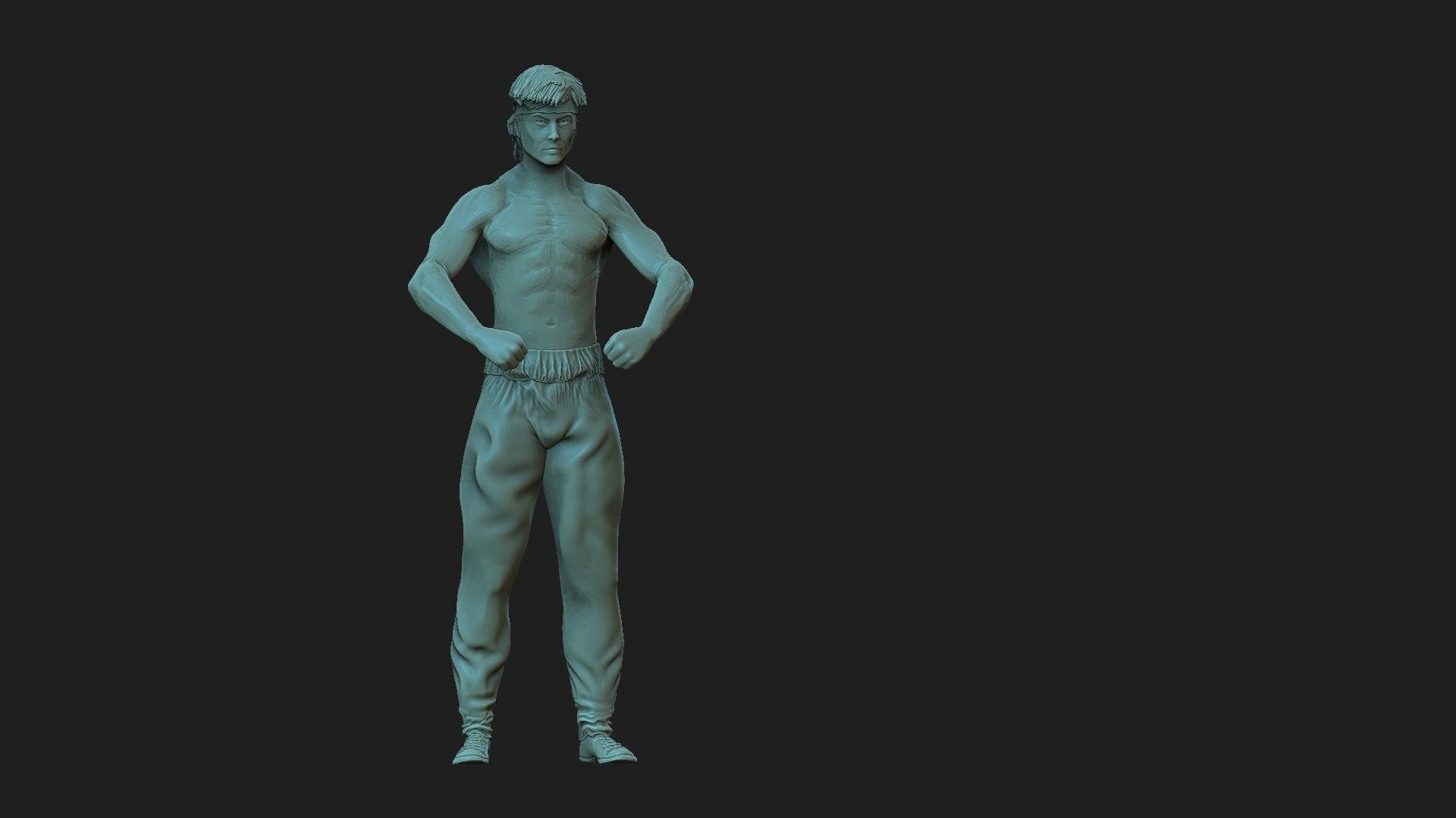 Liu Kang  mortal kombat 3D print model_2