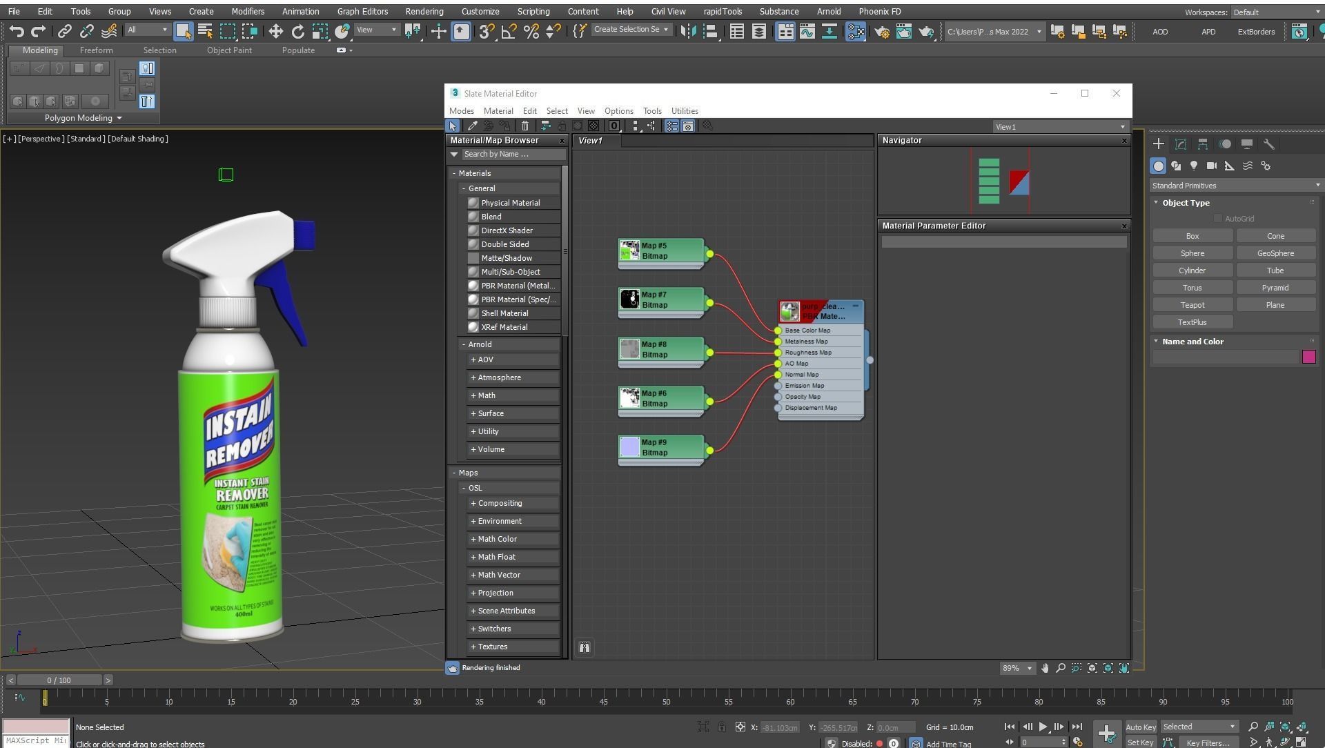 Spec Purp Cleaner - Instant Stain Remover Spray Low-poly 3D model_11