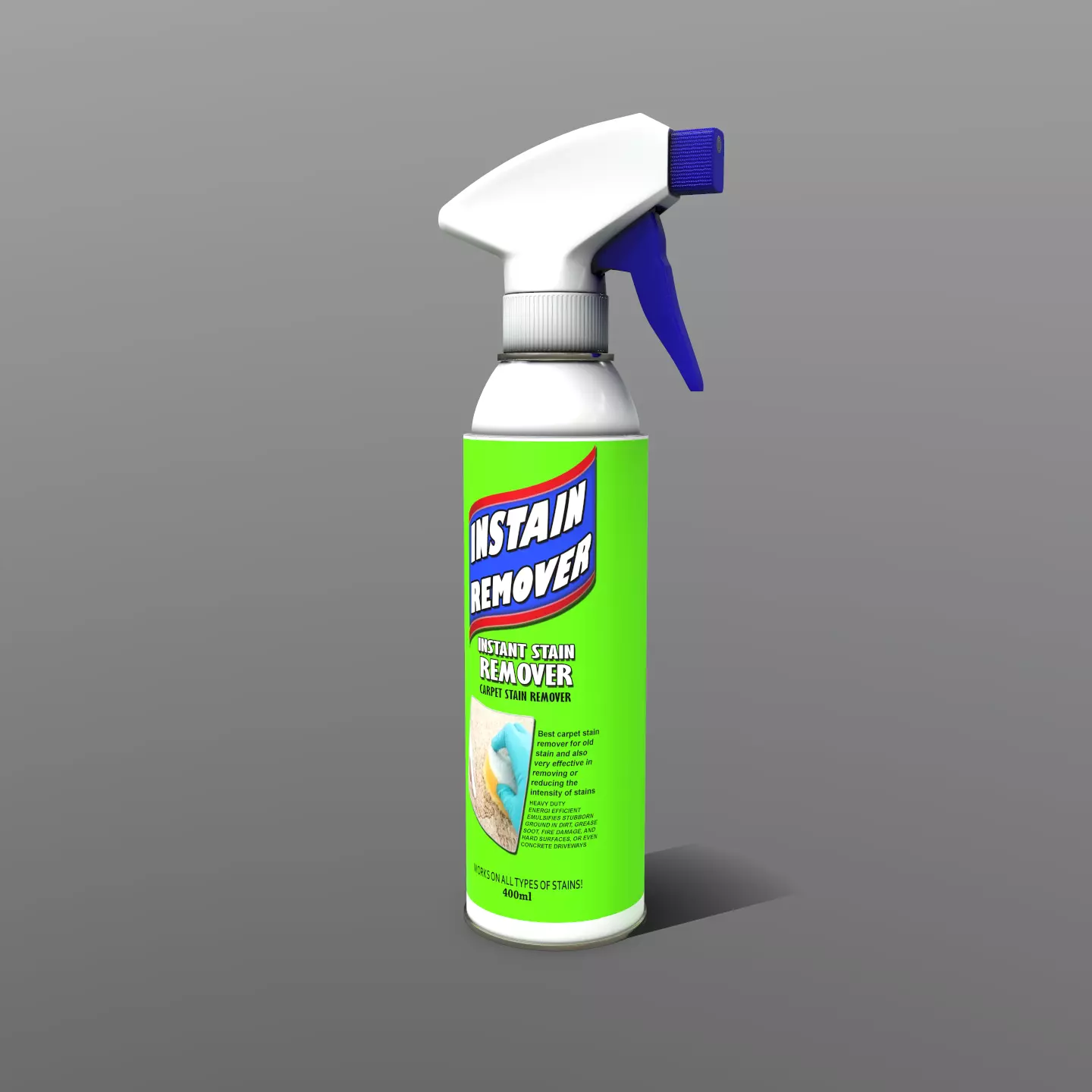 Spec Purp Cleaner - Instant Stain Remover Spray Low-poly 3D model_0