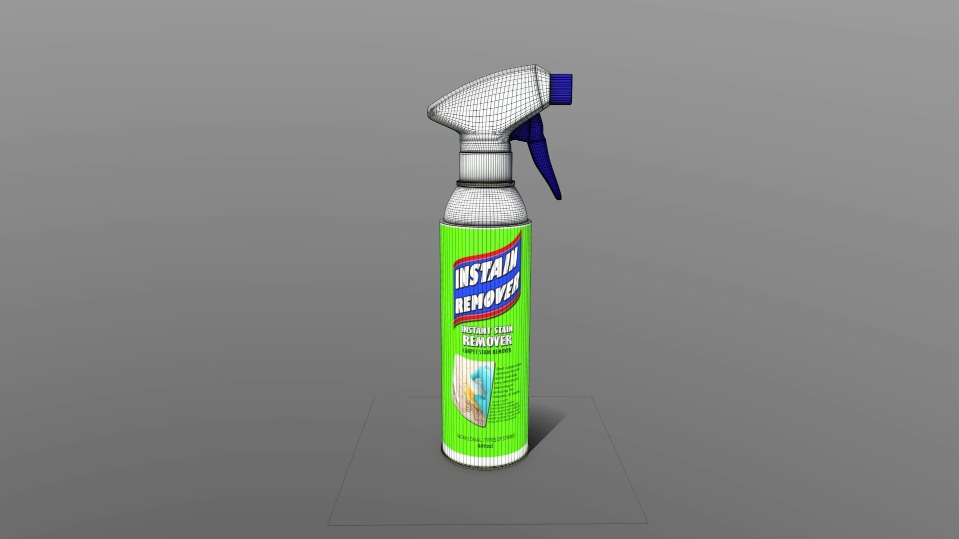 Spec Purp Cleaner - Instant Stain Remover Spray Low-poly 3D model_2