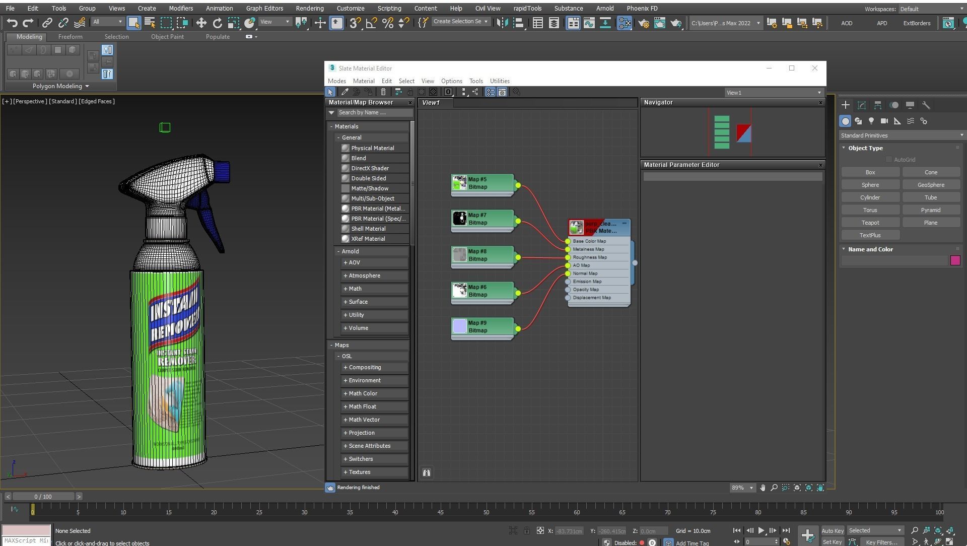 Spec Purp Cleaner - Instant Stain Remover Spray Low-poly 3D model_10