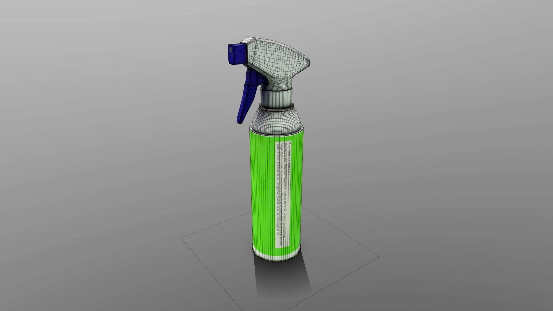 Spec Purp Cleaner - Instant Stain Remover Spray Low-poly 3D model_4