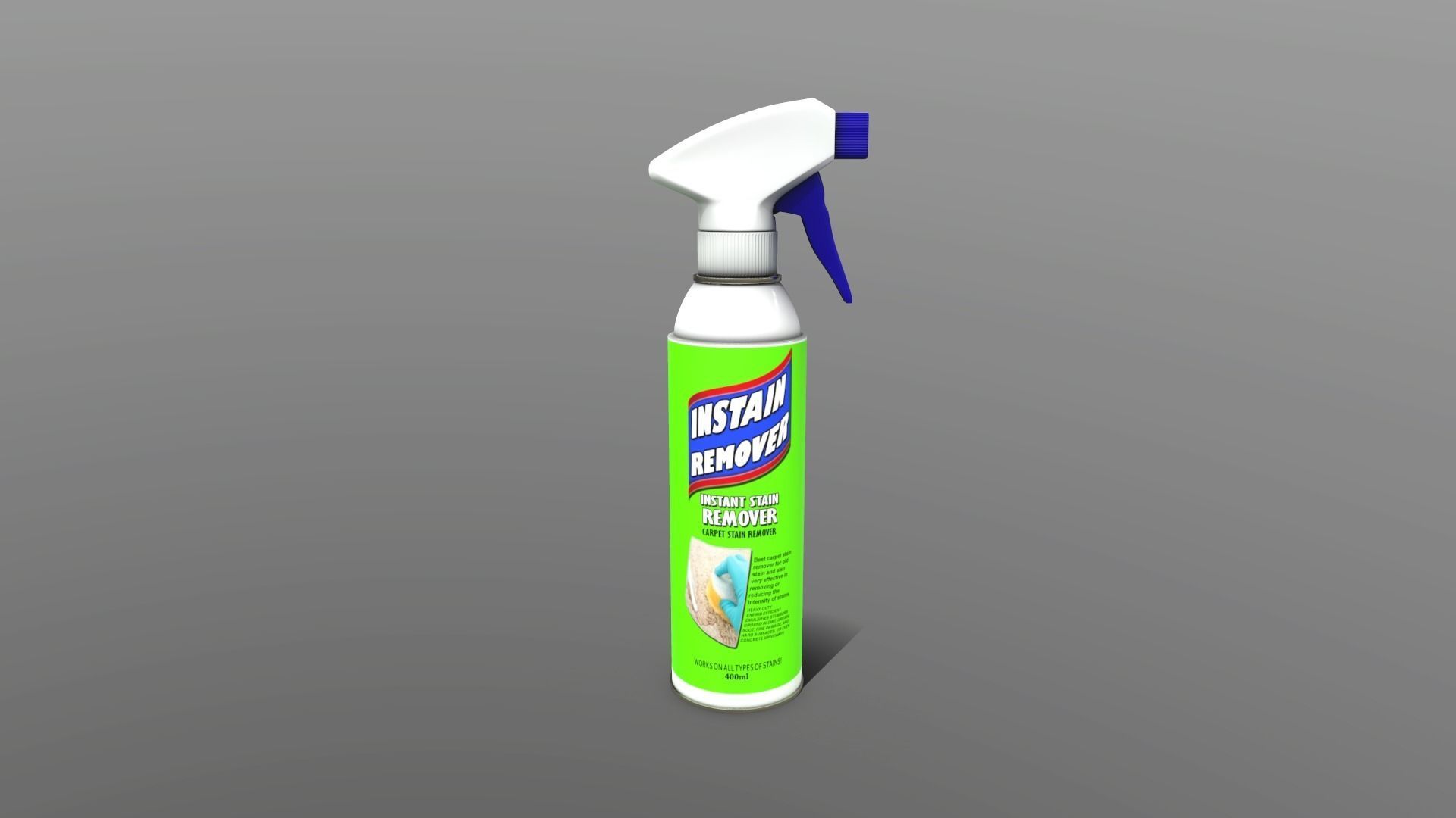 Spec Purp Cleaner - Instant Stain Remover Spray Low-poly 3D model_1