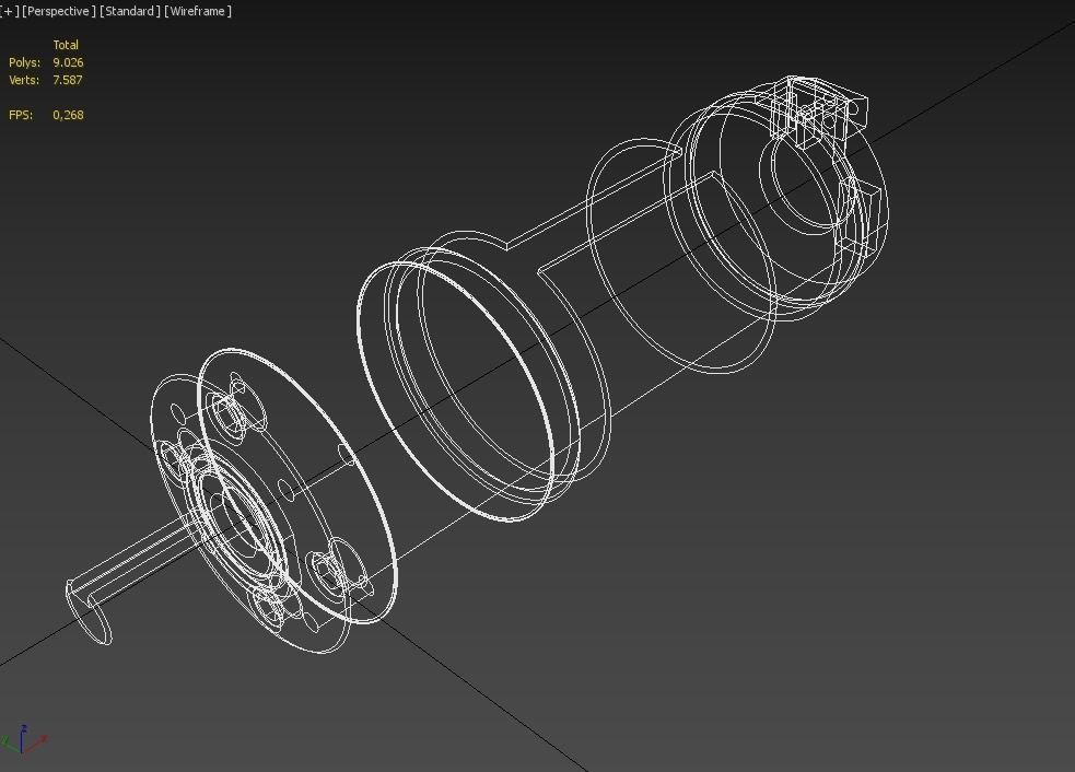 MOTOR GEAR PLANETARY DC ELECTRIC GEARED TORQUE 3D model_11