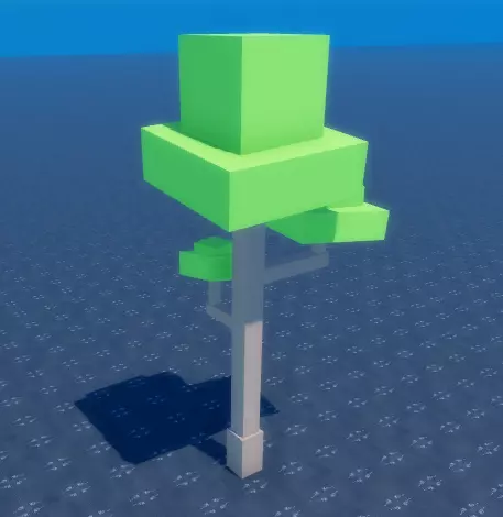 blocky Tall tree Free 3D model