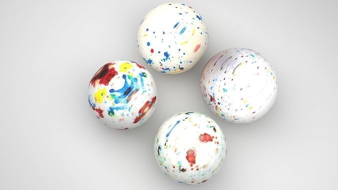 Jawbreaker Candies Set 3D model 2