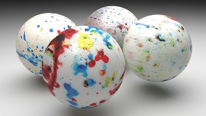 Jawbreaker Candies Set 3D model 5