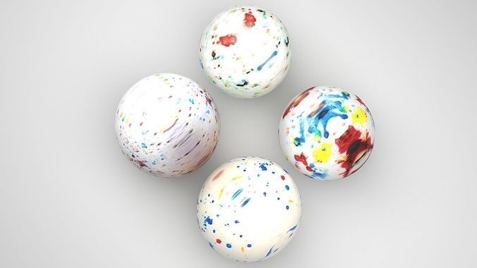 Jawbreaker Candies Set 3D model 4
