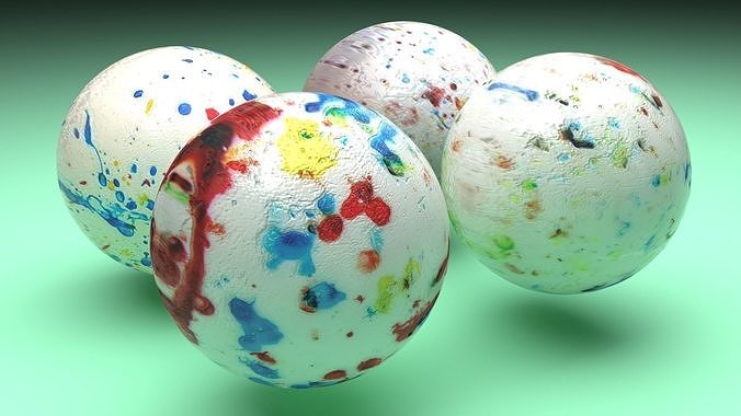 Jawbreaker Candies Set 3D model 7