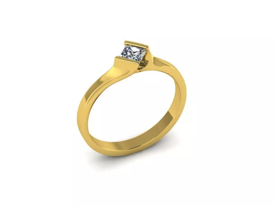 fashion engagement ring 10 Free 3D print model