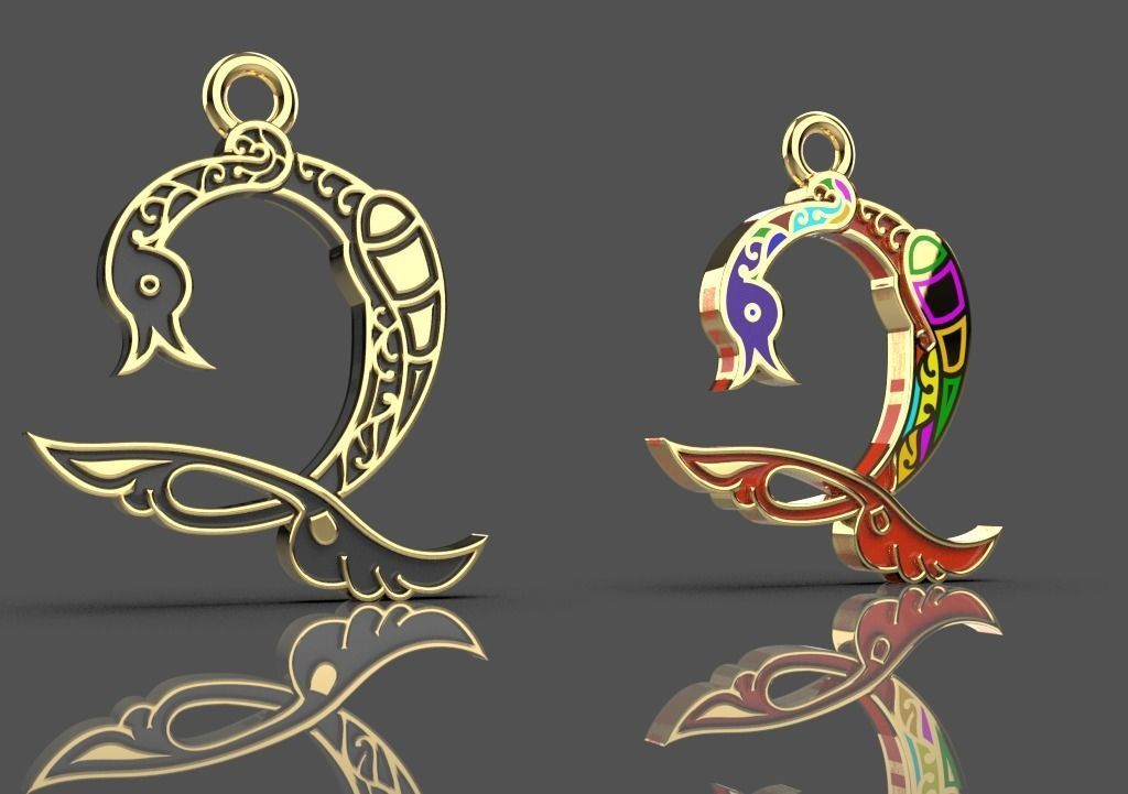 Armenian letters 3D print model_1