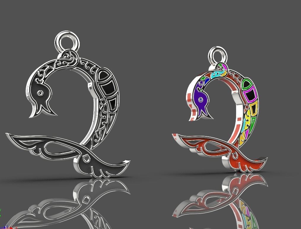 Armenian letters 3D print model_5