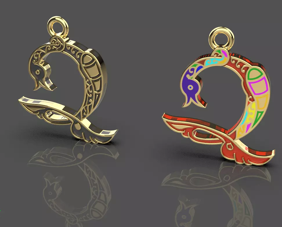 Armenian letters 3D print model_0