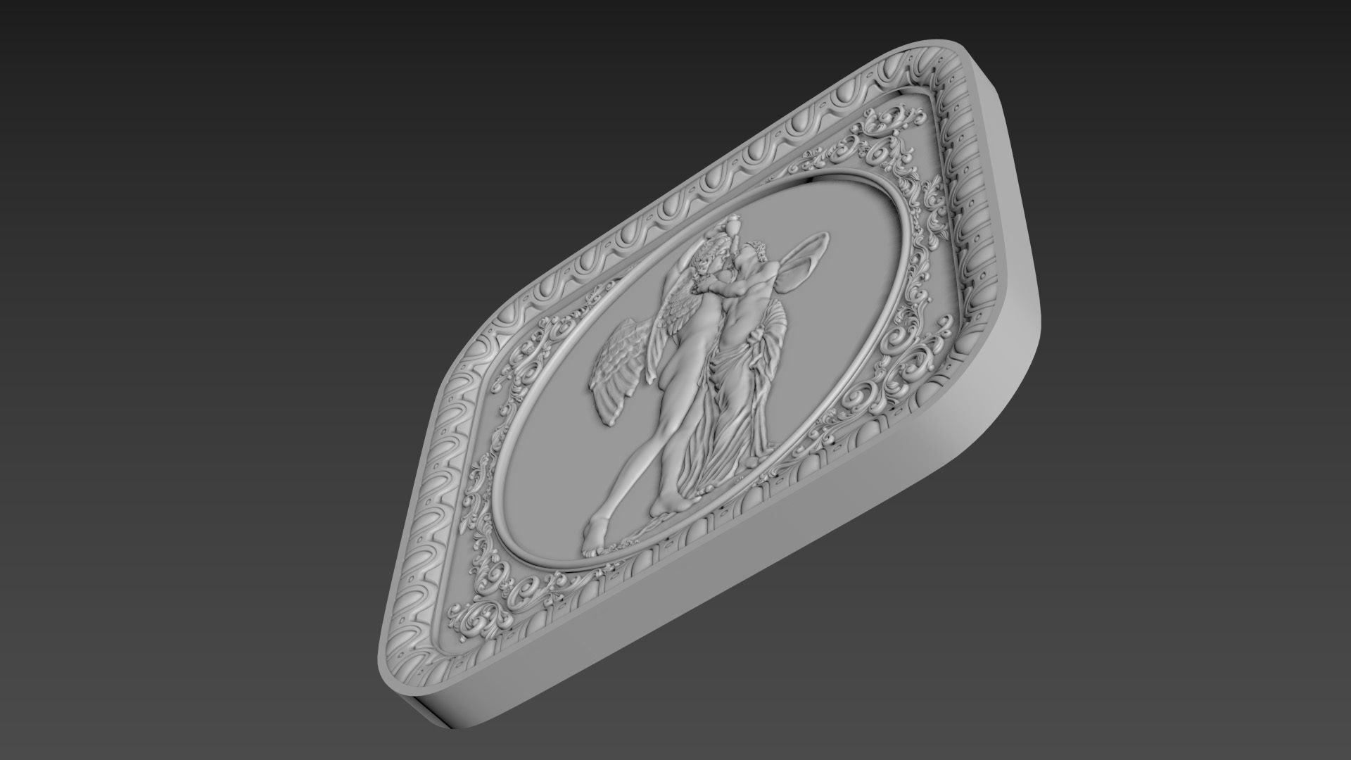 Bas-Relief Angels 3D model_12
