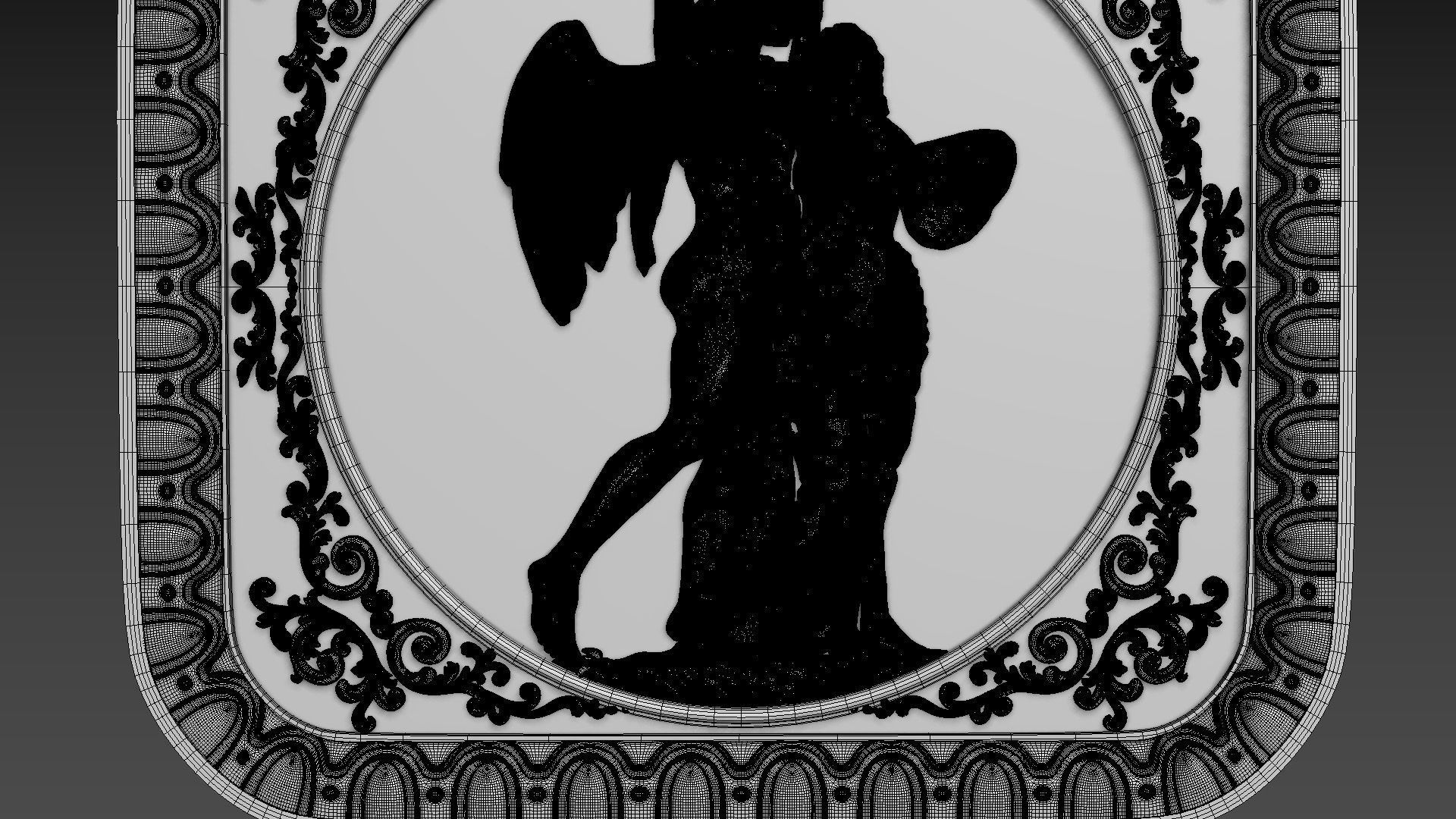 Bas-Relief Angels 3D model_14