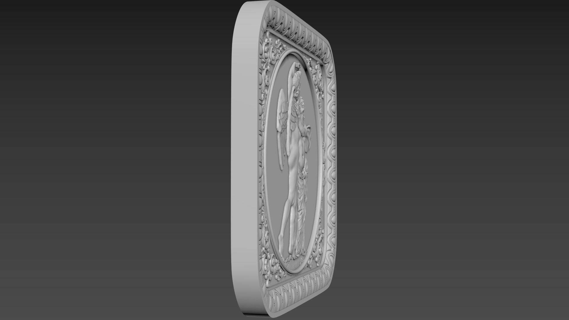 Bas-Relief Angels 3D model_4