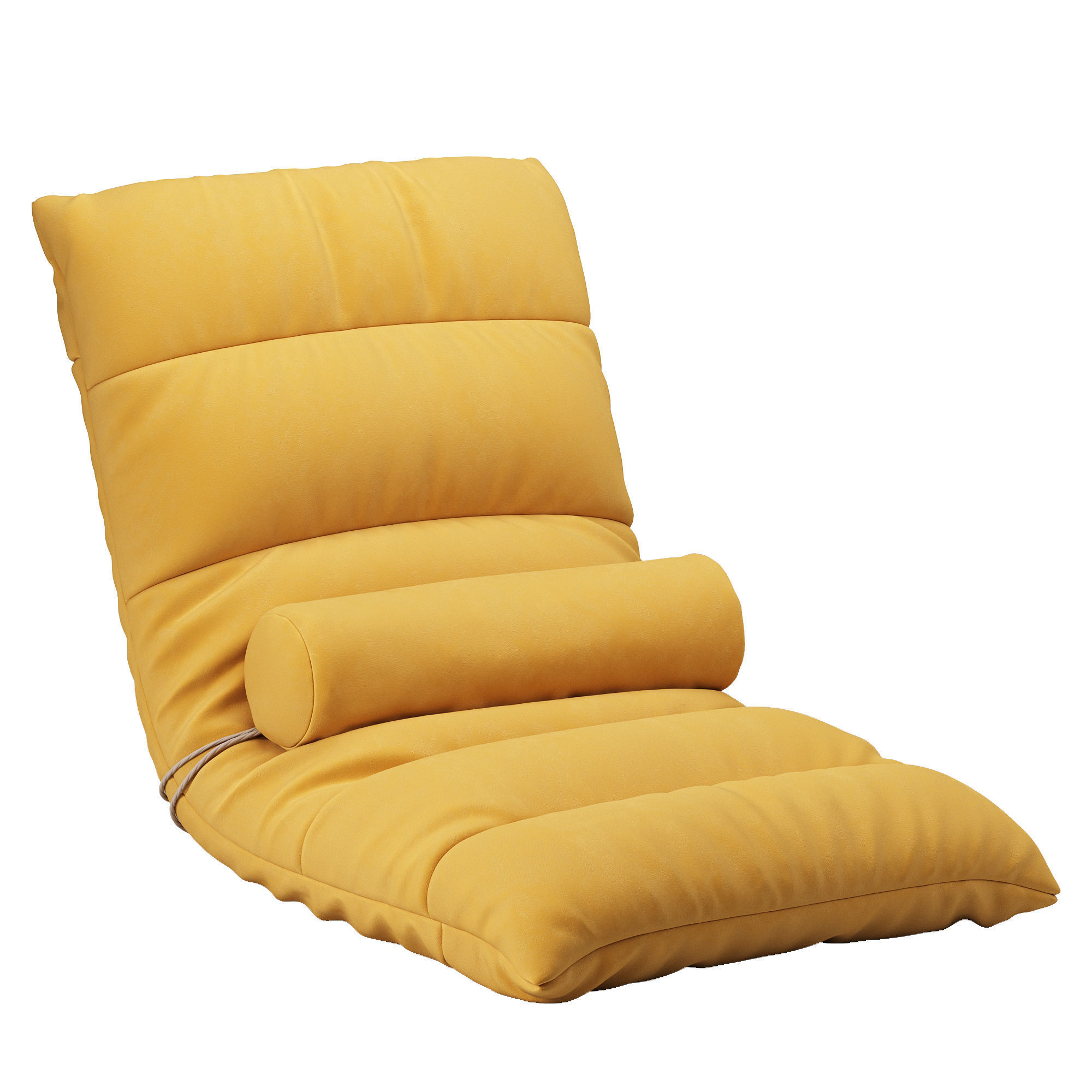  Foldable Lazy Tatami Armchair 3D model_1