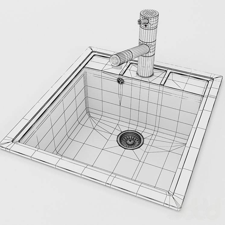 Kitchen Sink 3D model_2