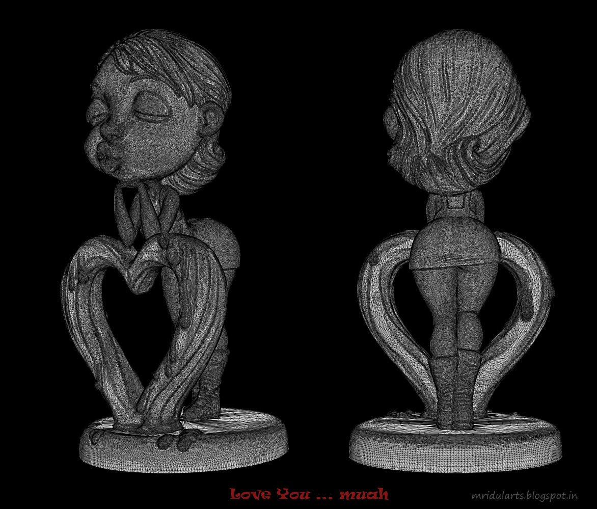 Love You Muah 3D print model_7