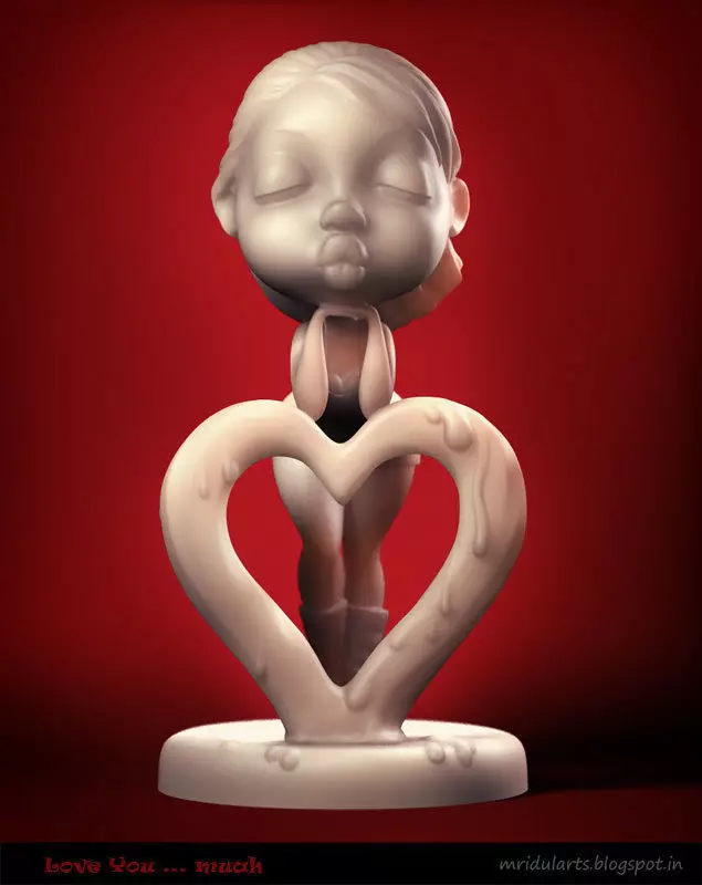 Love You Muah 3D print model_0