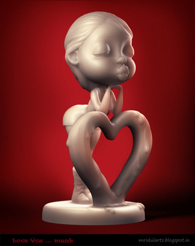 Love You Muah 3D print model_2