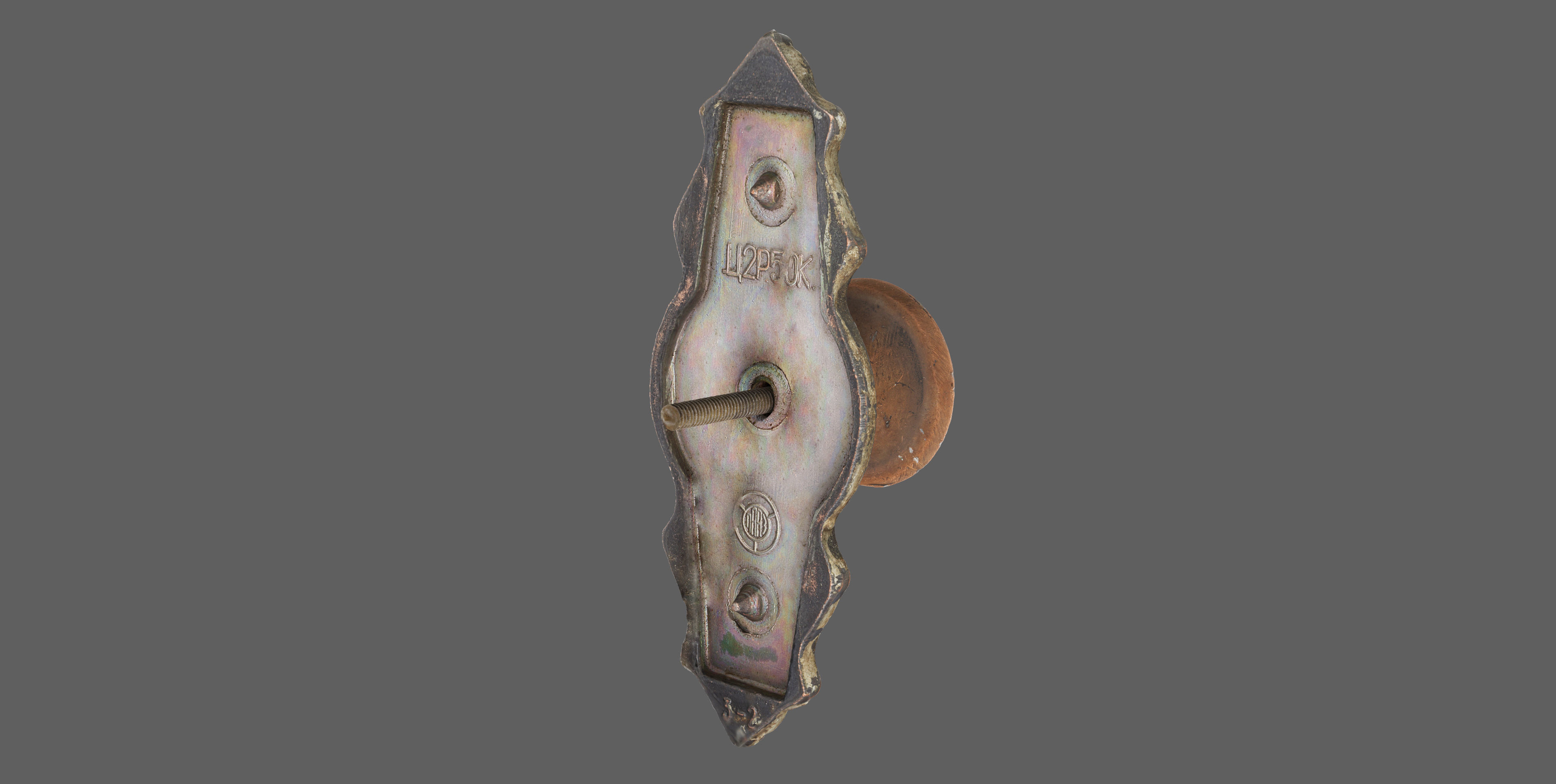 Old Doorknob  Low-poly 3D model_6