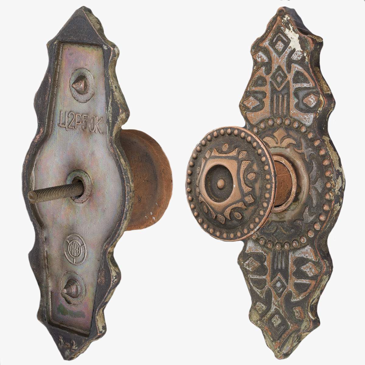 Old Doorknob  Low-poly 3D model_3