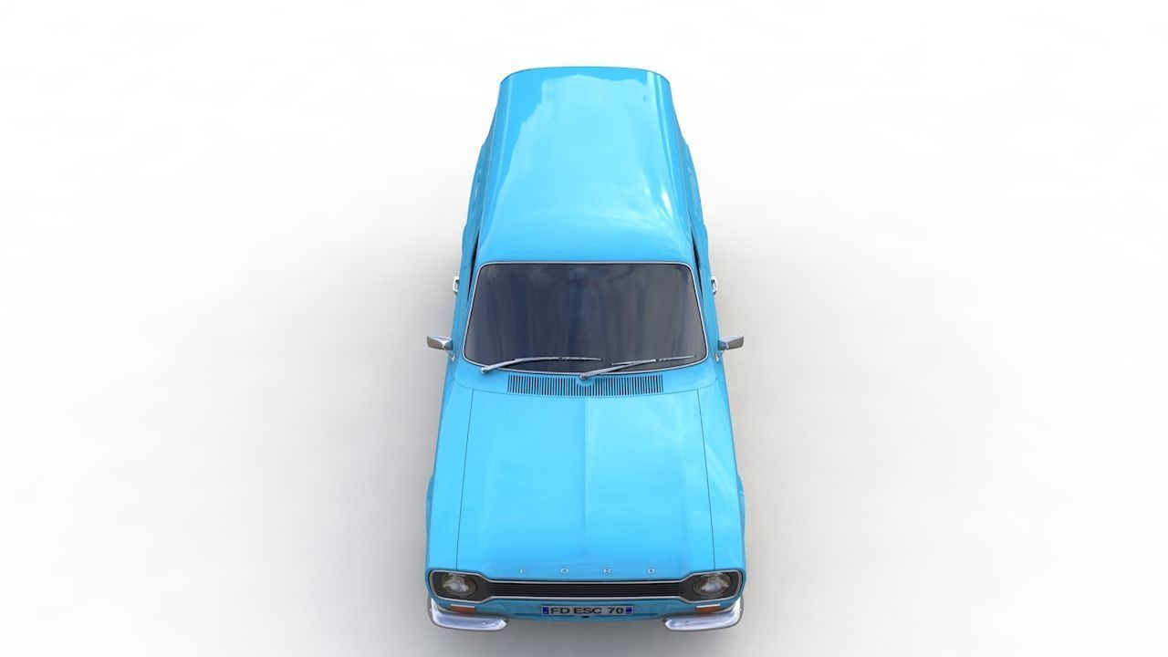 Escort Mk1 Panel Van 1970 3D model_4