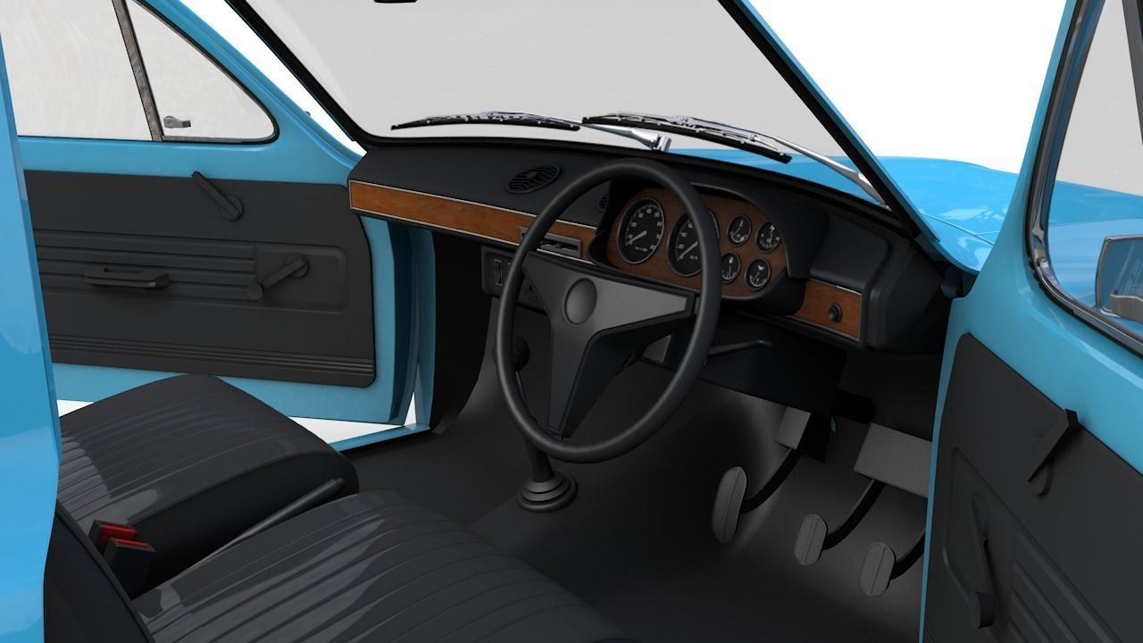 Escort Mk1 Panel Van 1970 3D model_17