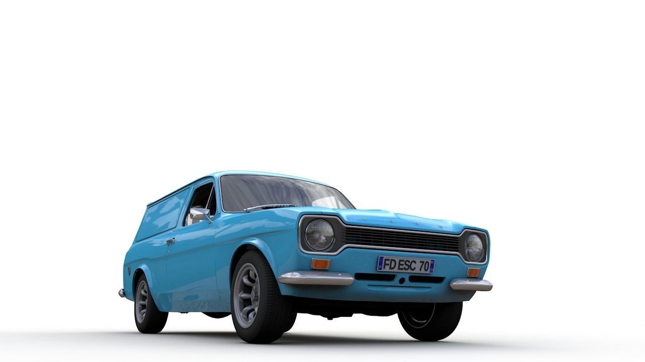 Escort Mk1 Panel Van 1970 3D model_14
