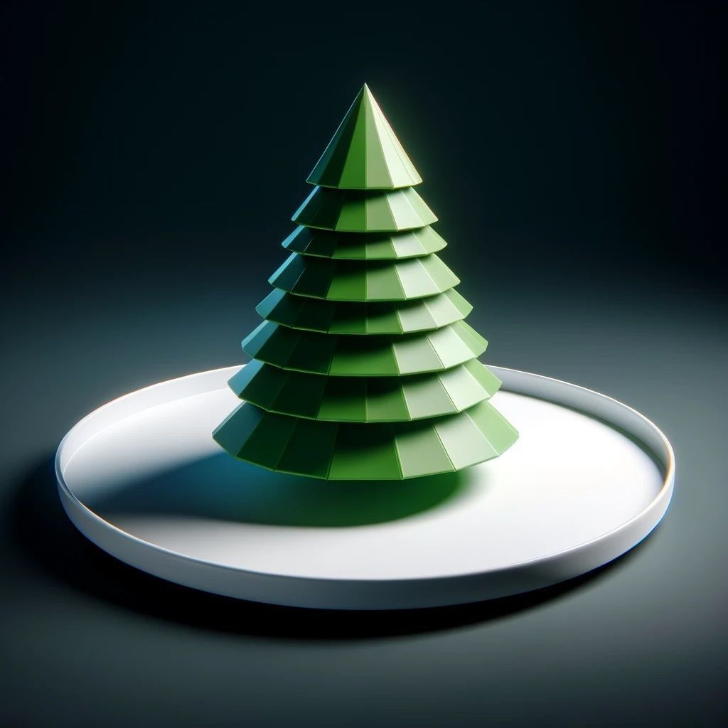 Evergreen Christmas Tree Tray Organizer 3D print model_4