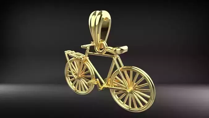 Solid Cycling Bicycle Bike Sport Pendant Jewelry 3D print model