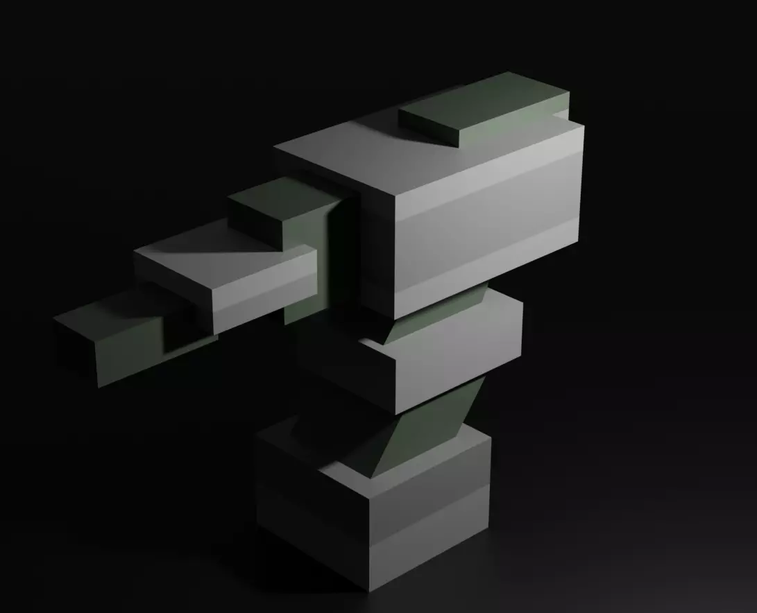 Simple low-poly Turret Free low-poly 3D model
