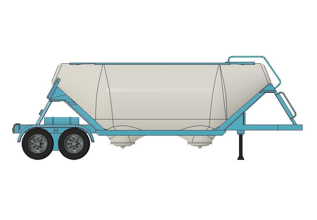 Cement Silo bulker business card holder  3D print model_2