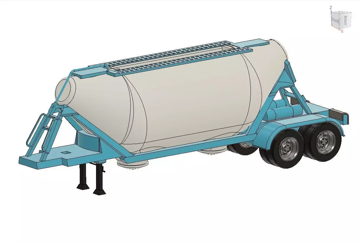 Cement Silo bulker business card holder  3D print model_0