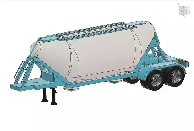 Cement Silo bulker business card holder  3D print model