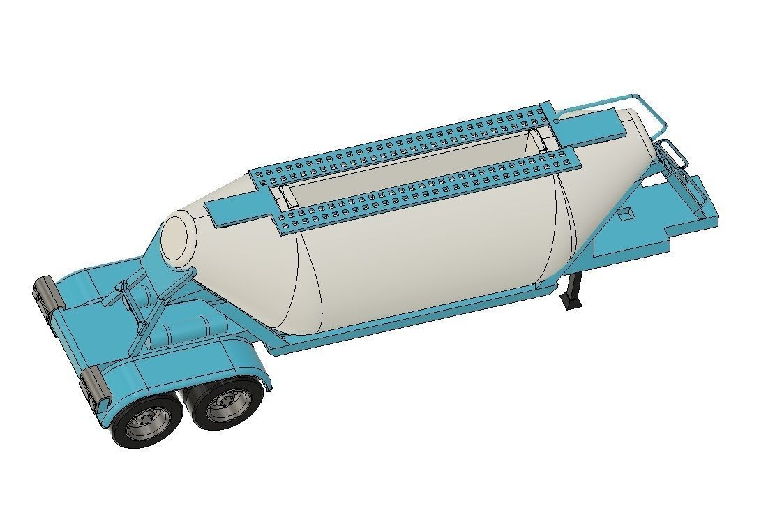 Cement Silo bulker business card holder  3D print model_7