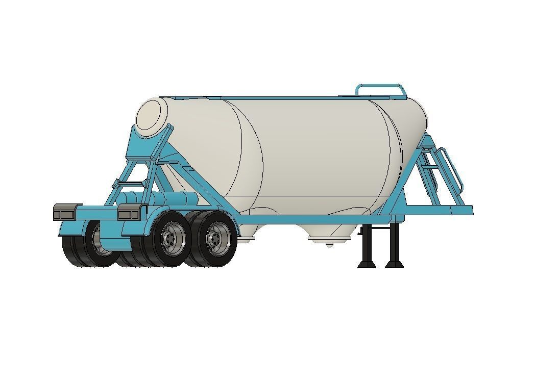 Cement Silo bulker business card holder  3D print model_3