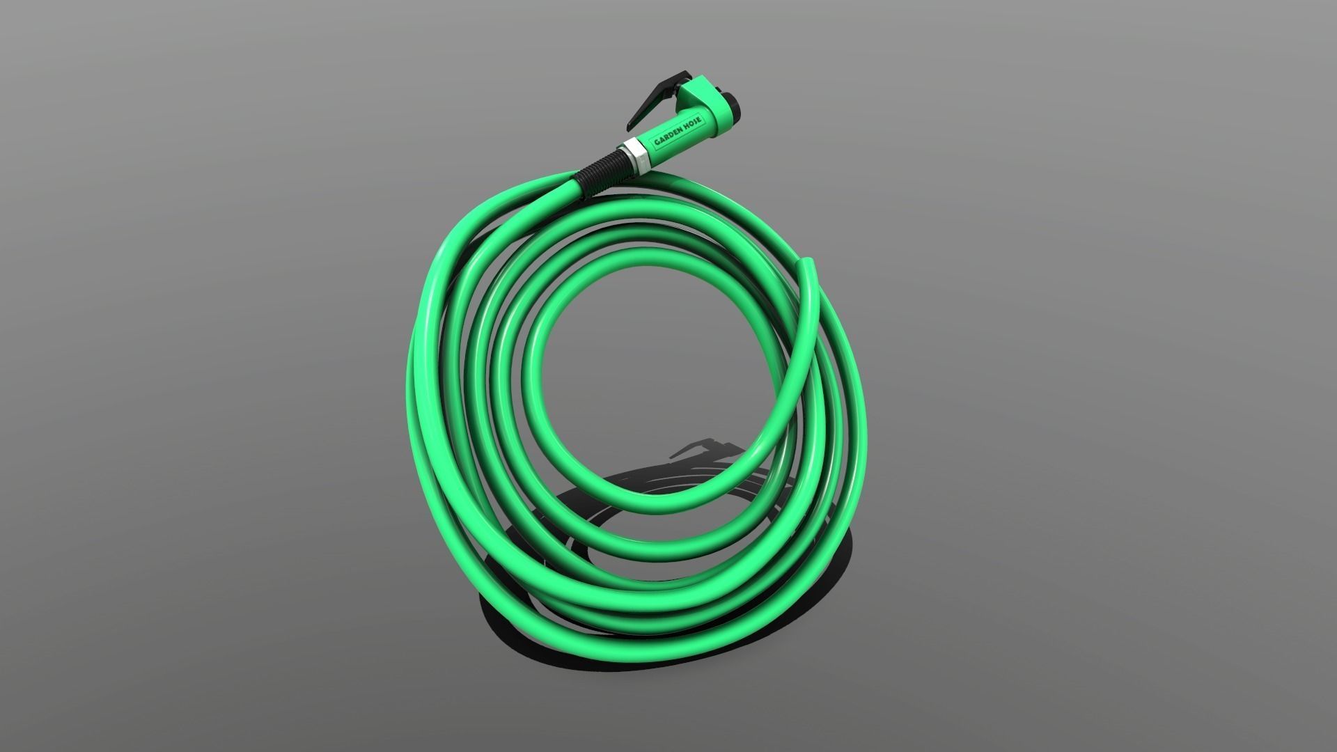 Gardening Tools - Garden Hose Low-poly 3D model_1