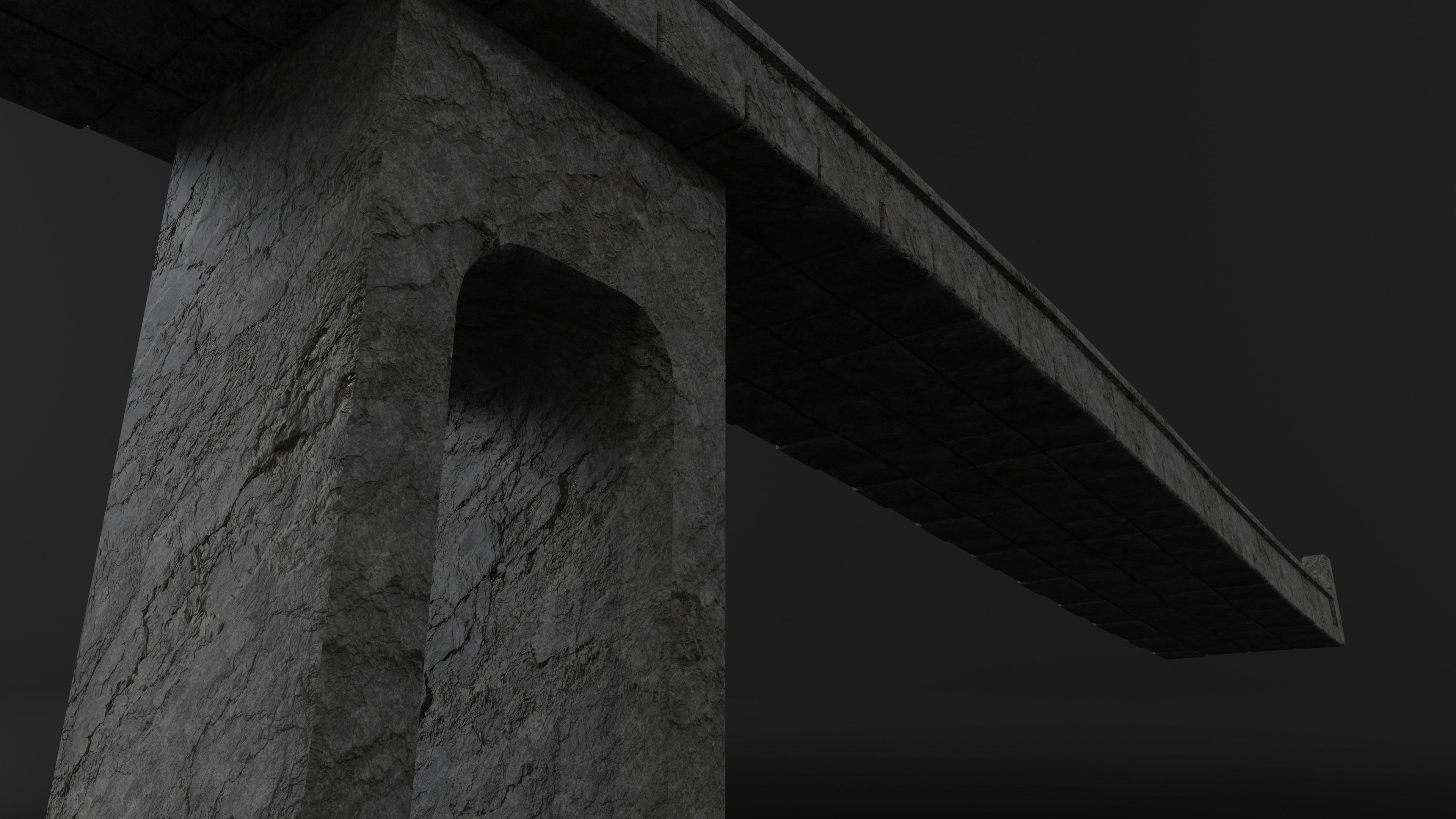Stone Bridge Free 3D model_3