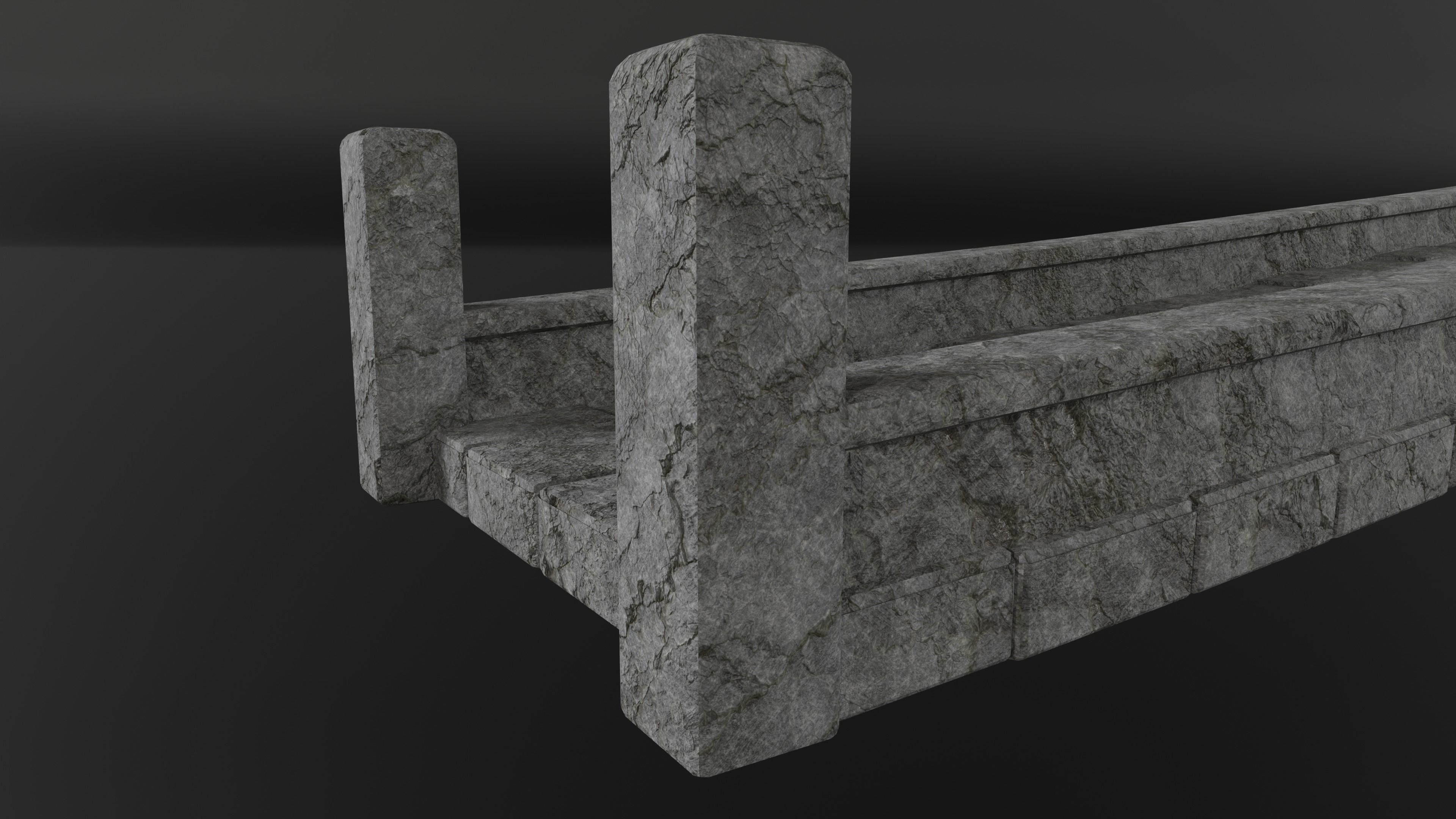 Stone Bridge Free 3D model_5
