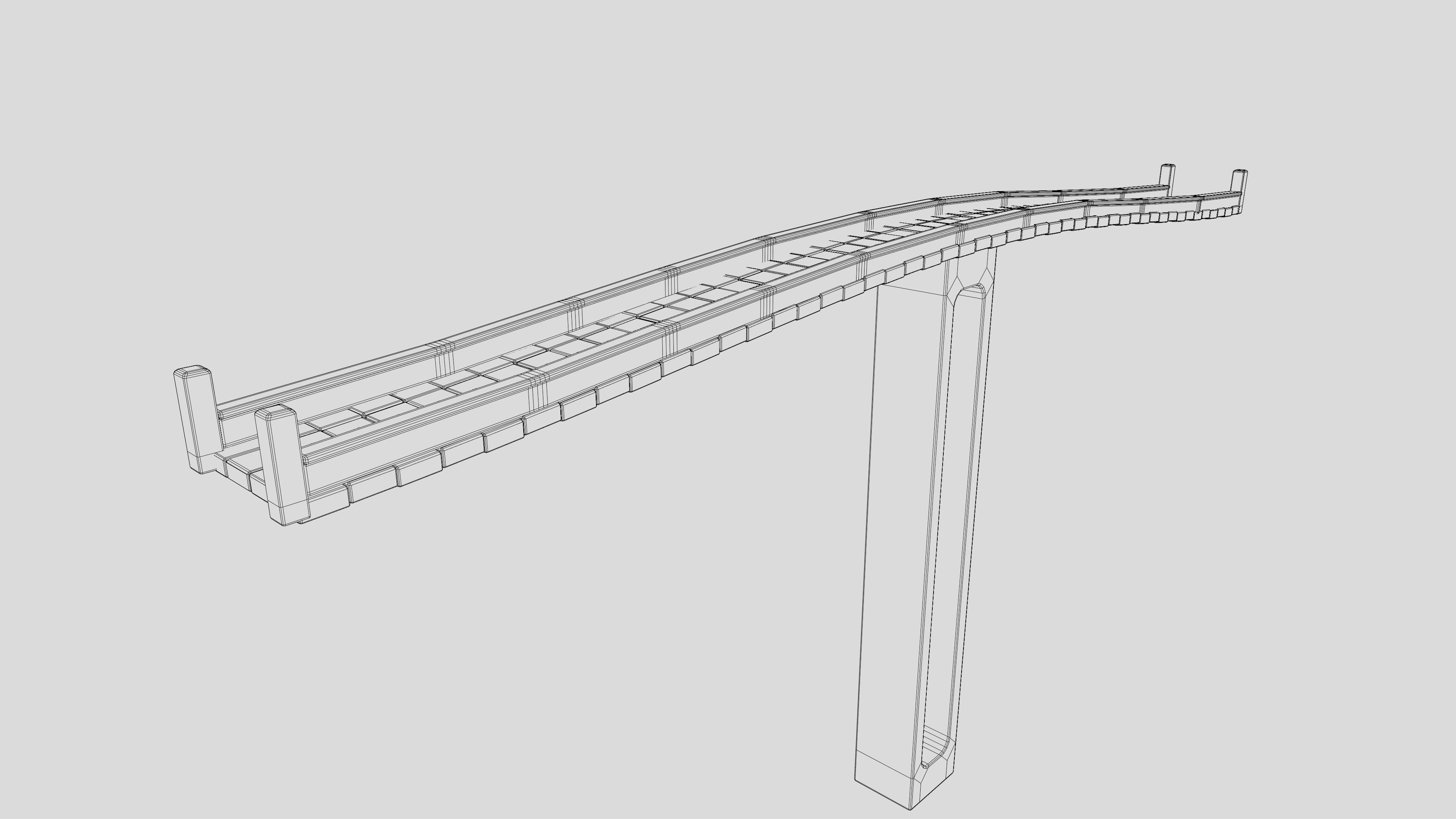 Stone Bridge Free 3D model_1