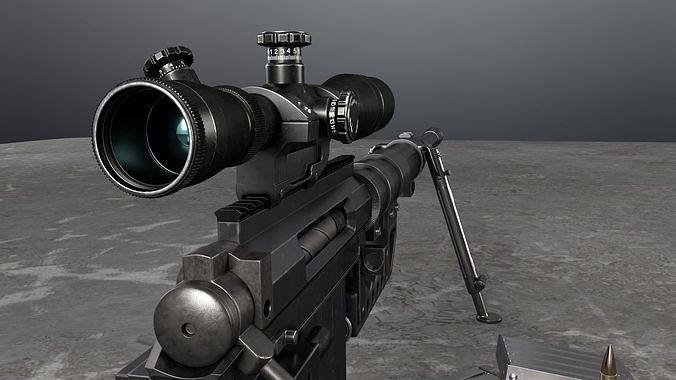 Sniper rifle Chey tac M200 Intervention  3D model
